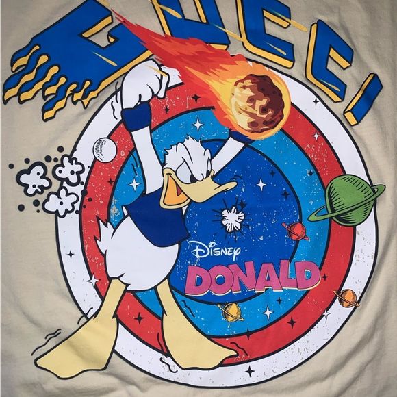 Gucci x Disney Donald Duck Planet T-Shirt Small AUTHENTIC - Picture 2 of 4